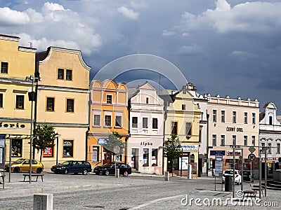 Square from the second half of the sixteenth century, HavlÃ­ÄkÅ¯v Editorial Stock Photo